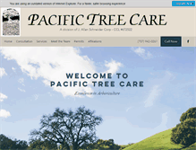 Tablet Screenshot of pacifictreecare.com