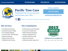 Tablet Screenshot of pacifictreecare.net